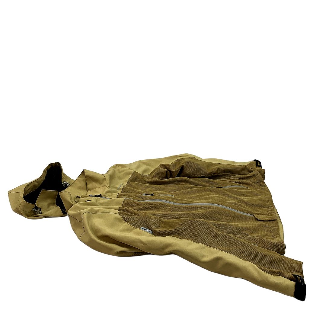 HONDA 0SYEJ-53G バイクウェア ホンダ メッシュジャケット イエロー アウター フード着脱 プロテクター入り 服 衣服 サイズLL ジャンク C10377258 FFCRYSTALESIA_COM