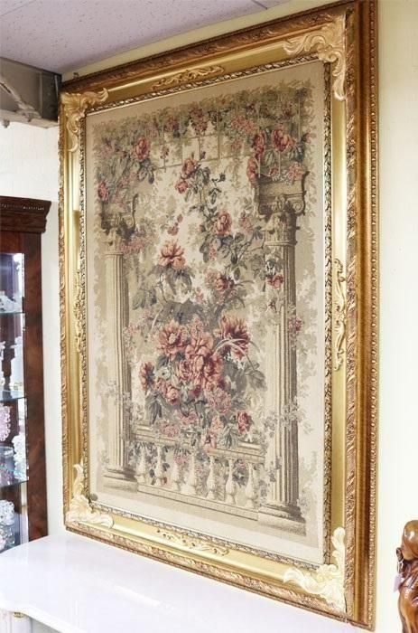 ゴブラン額 ゴブラン織り タペストリー イタリア製額 刺繍絵画 ゴブラン額 ゴブラン織り タペストリー イタリア製額 刺繍絵画