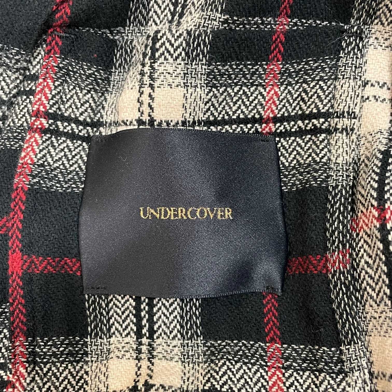 UNDERCOVER 15AW チェック ガウン コート ロング カーディガン シャツジャケット アーカイブ アンダーカバー UCP4001 2  57284A