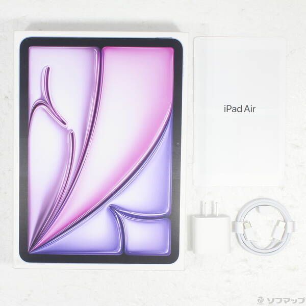 美品★★iPad Air 11インチ (M2) 128GB パープル 11インチiPad Air（M2）Wi‑Fi + Cellular 128GB - パープル [整備済