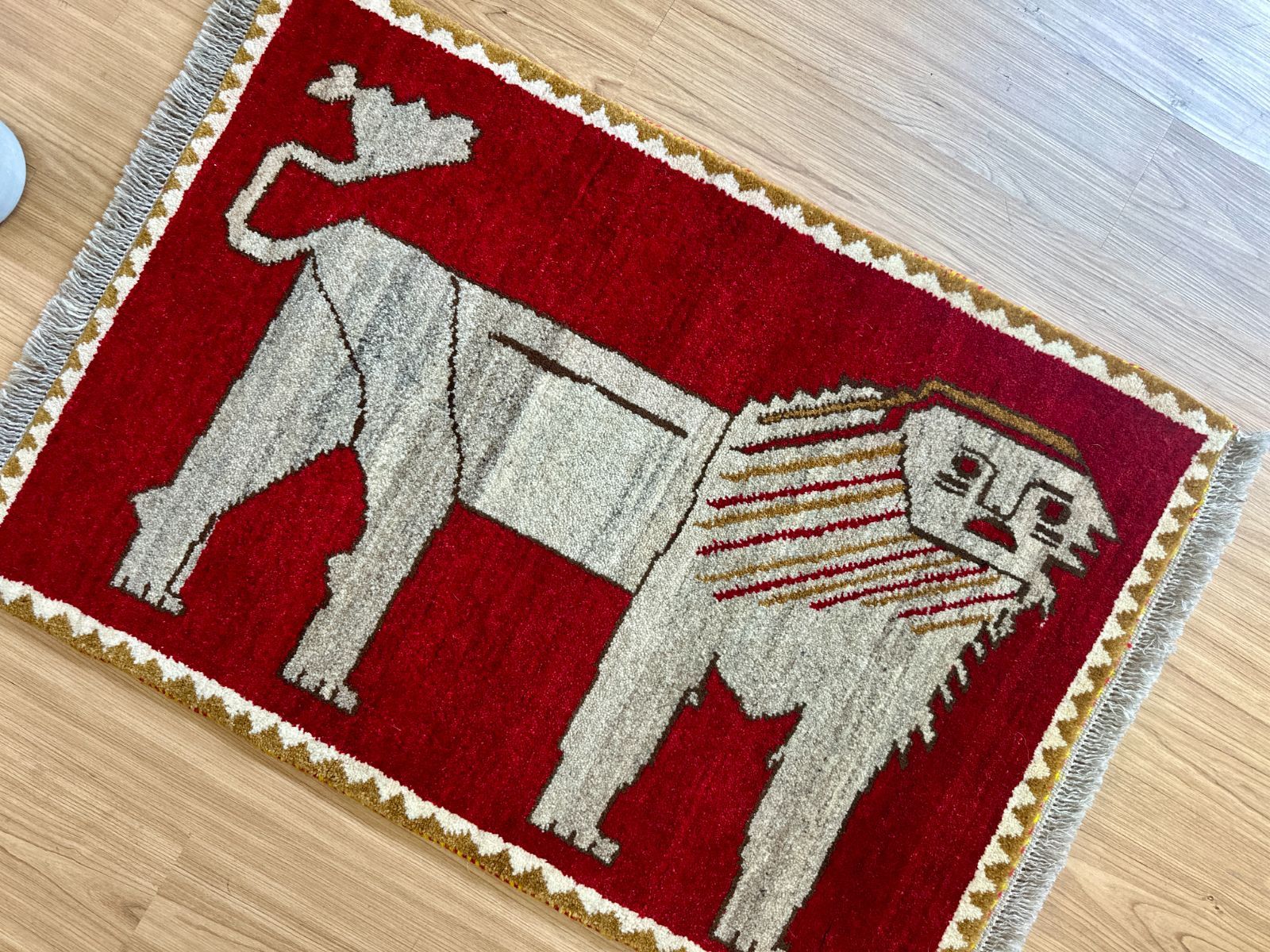 100×70cm ペルシャ手織りギャッベ 手織り カシュクリ 100×70cm ペルシャ手織りギャッベ 手織り カシュクリ