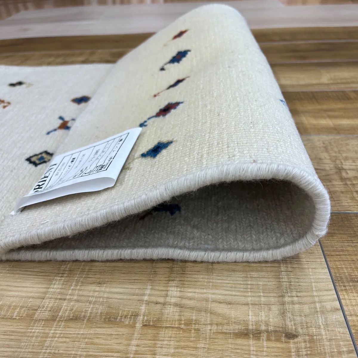 へリンボン段通 約50X80㎝