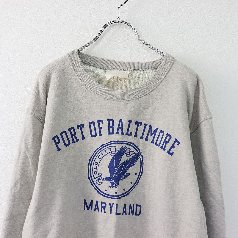 AP STUDIO ◇PORT OF BALTIMORE SWEAT AP STUDIO エーピーストゥディオ PORT OF BALTIMORE SWEAT/グレー