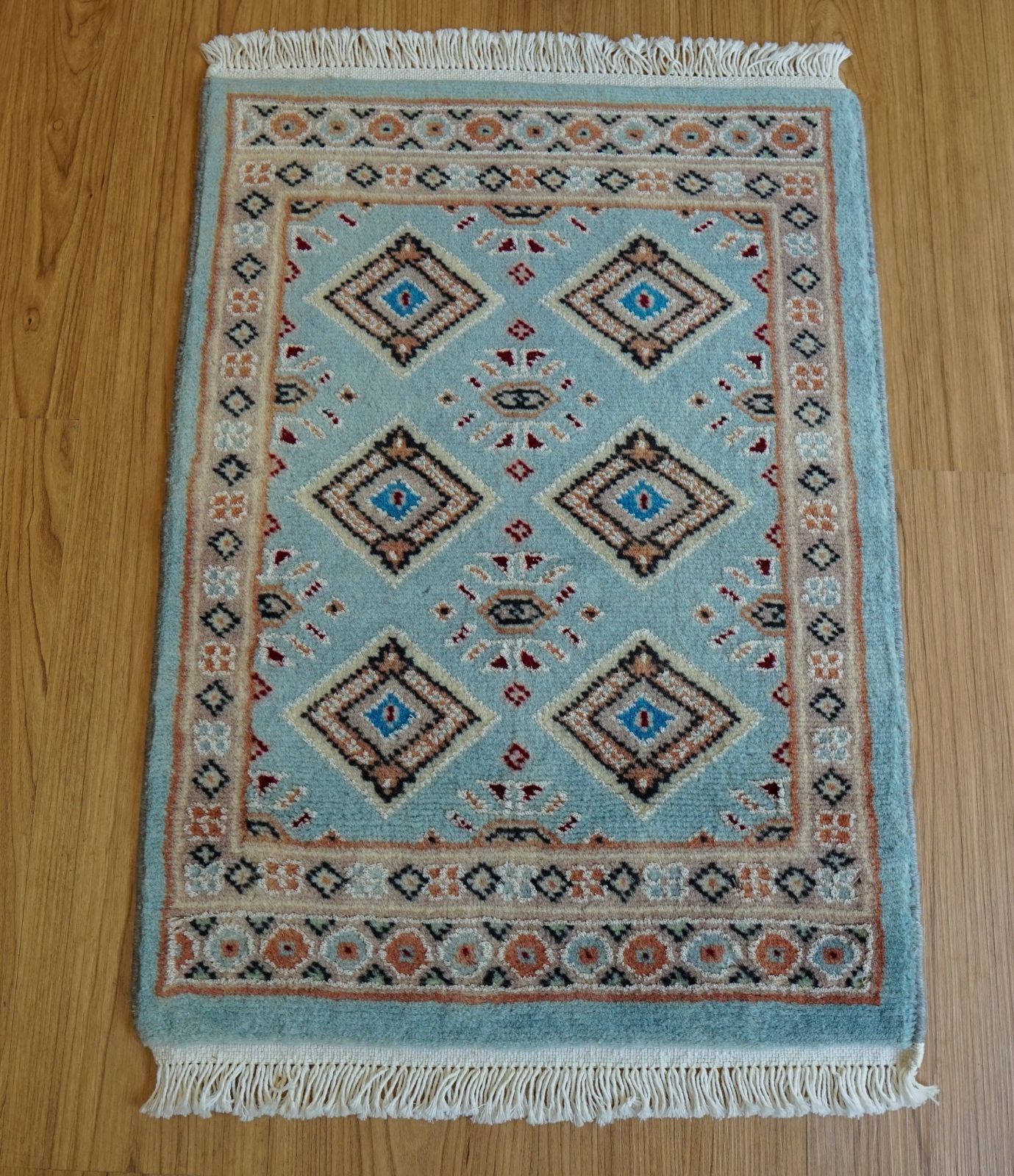 パキスタン 手織り絨毯 玄関マット size:99×66cm パキスタン 手織り絨毯 玄関マット size:99×66cm パキスタン 手織り