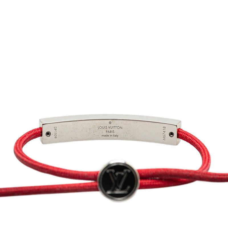 ルイ ヴィトン ブラスレ LVスペース M67418 シルバー レッド メタル