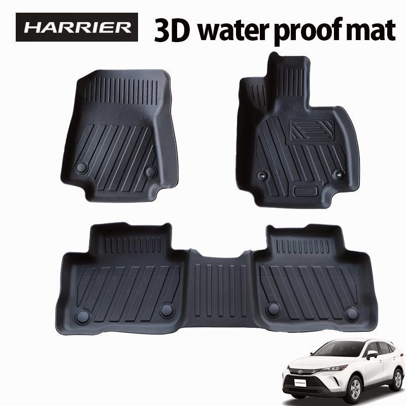 送料無料 HARRIER ハリアー 80系 3D フロアマット 撥水 防水 TPE素材 ゴムマット 80 ３Ｄ