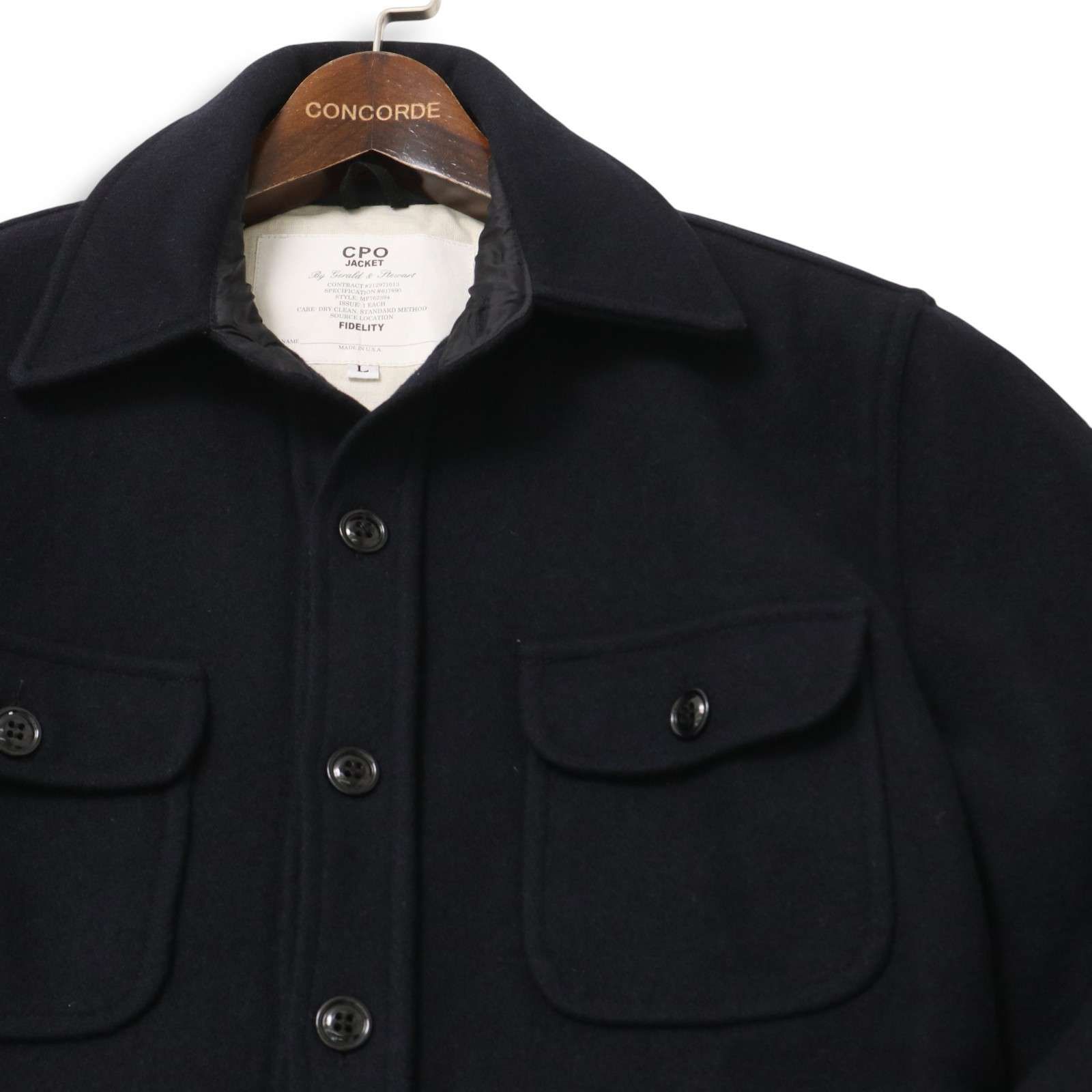 USA製　FIDELITY　CPO JACKET　メルトンジャケット　グリーン ブルゾン アウター CPO JACKET &frasl; CPOジャケット メンズ レディース