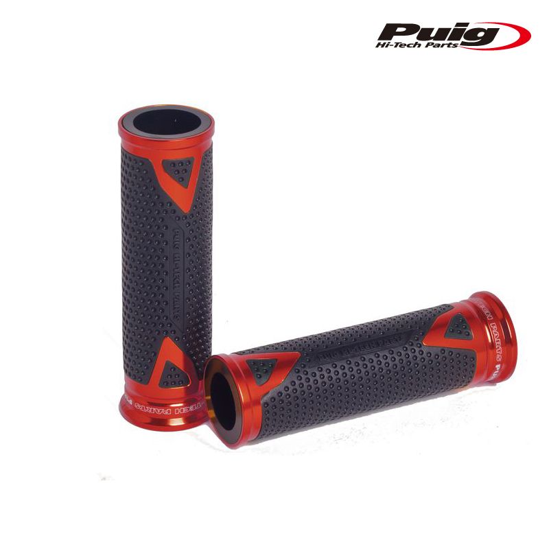 Puig 8191R RADIKAL GRIPS RED 123mm 汎用 ラディカル グリップ プーチ ハンドルバーエンド
