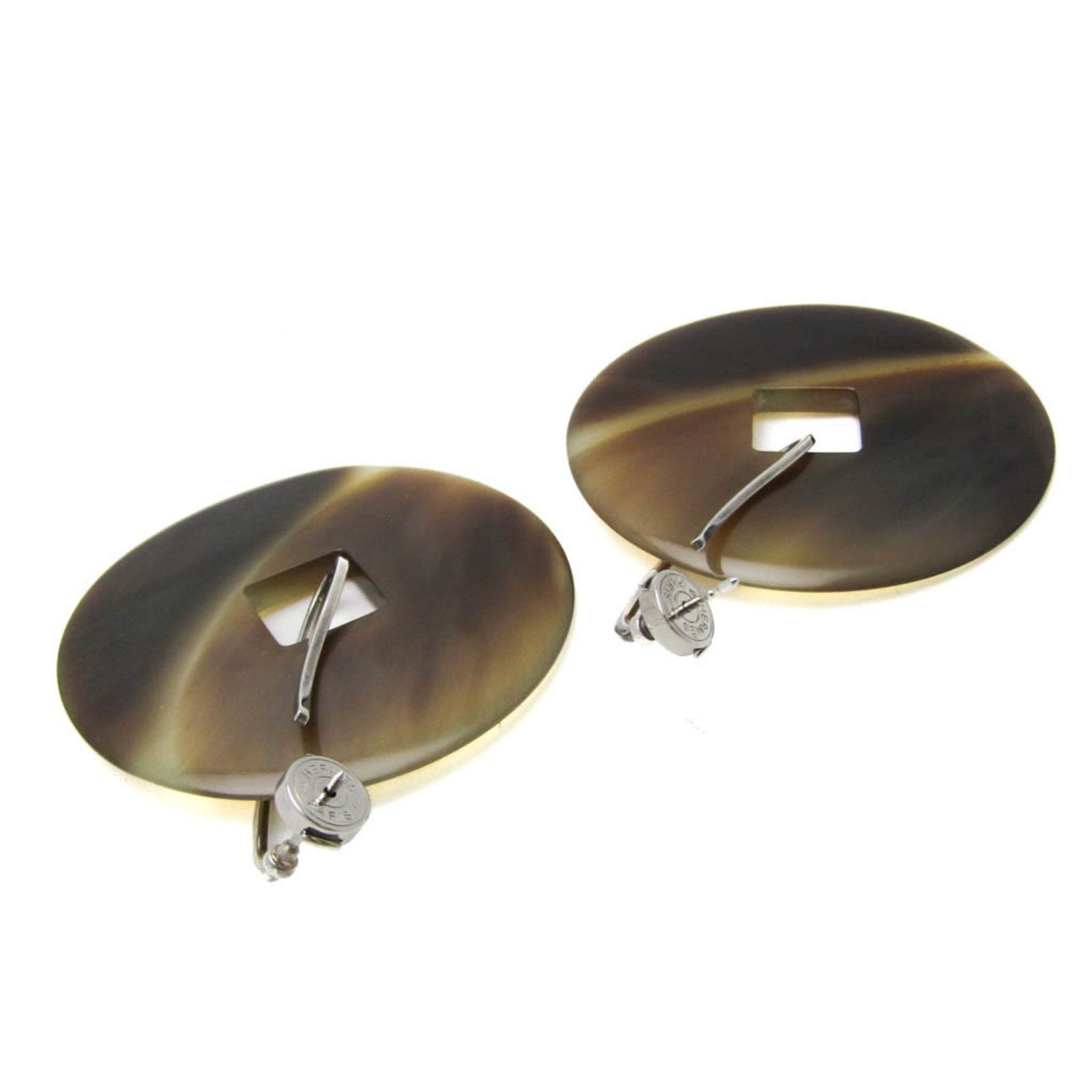 エルメス HERMES ピアス バッファローホーン スイング ドロップ