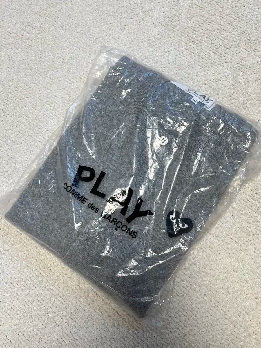 COMME des GARCONS コム デ ギャルソン ユニセックス グレー カーディガン xxl 2xl