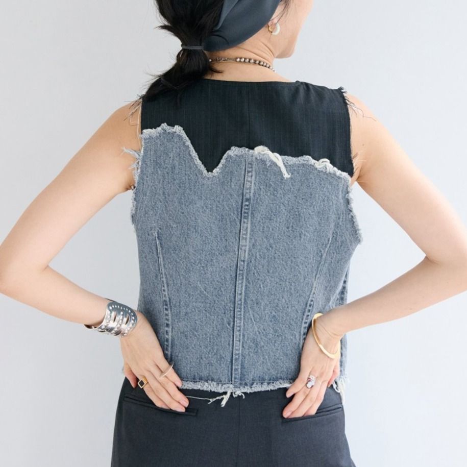 フレームワーク　デニムミニベスト デニムミニベスト（ベスト）｜FRAMeWORK（フレームワーク）の