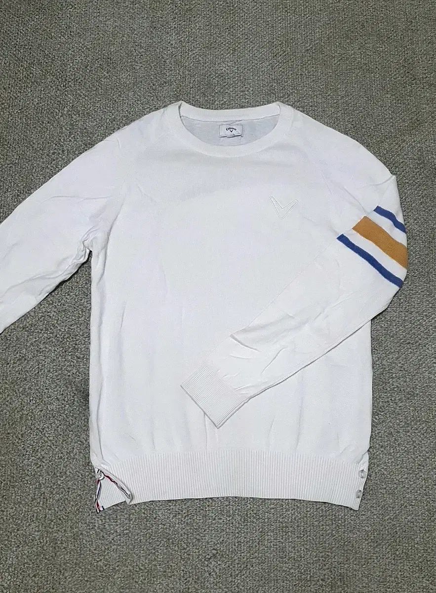 Callaway キャロウェイ ホワイト 3本線 カシミヤ ブレンド コットンニット 販売