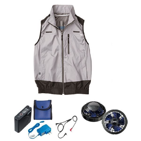 KU92120 空調服 R ポリエステル製 遮熱フルハーネス仕様ベスト