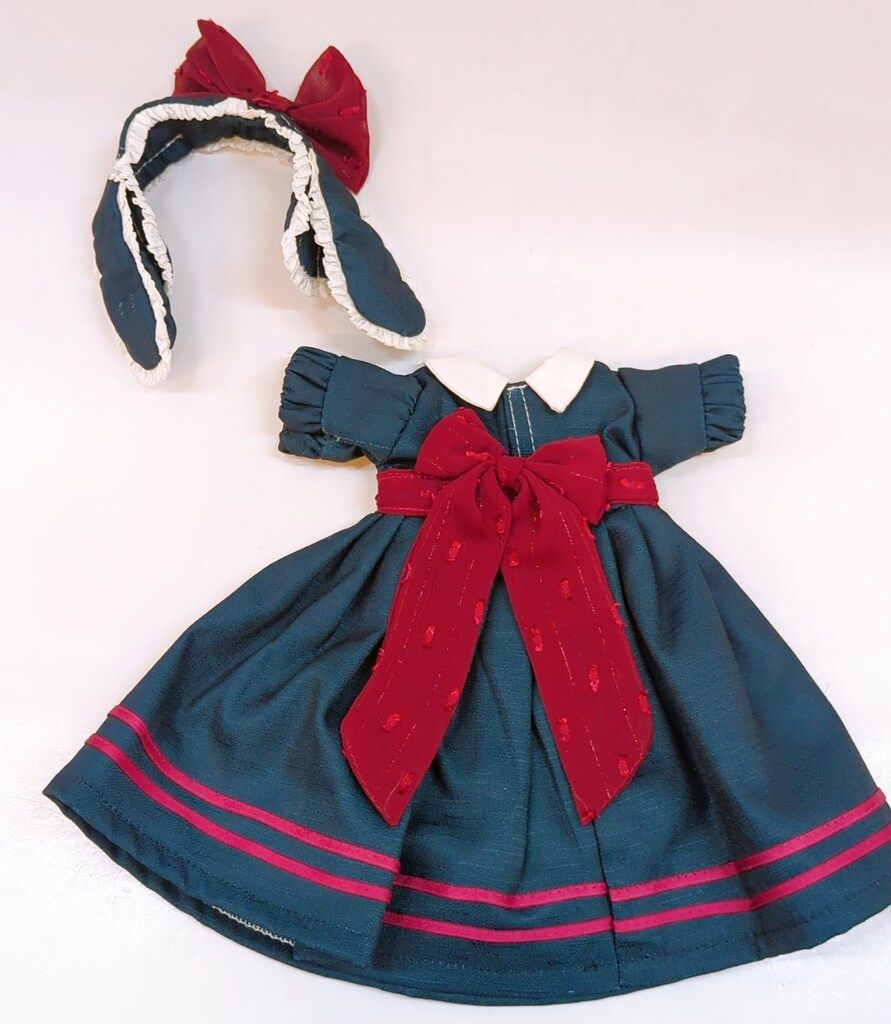 ドール衣装 40-50cmサイズ MSD オビツ50など 木茶動物園 白雪姫の休日 紺-Navy