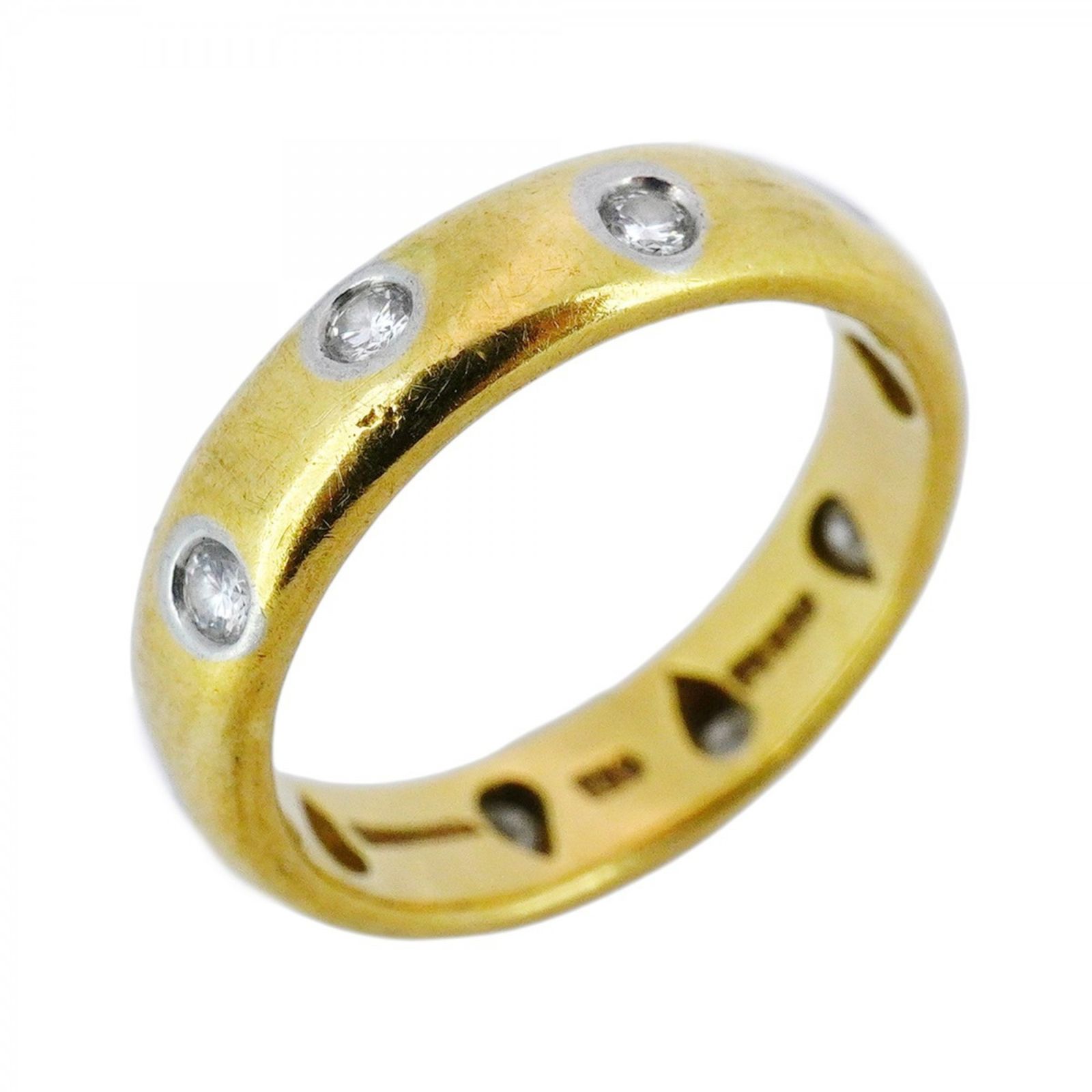 ティファニー ダイヤモンド ドッツ リング pt950 7.5号