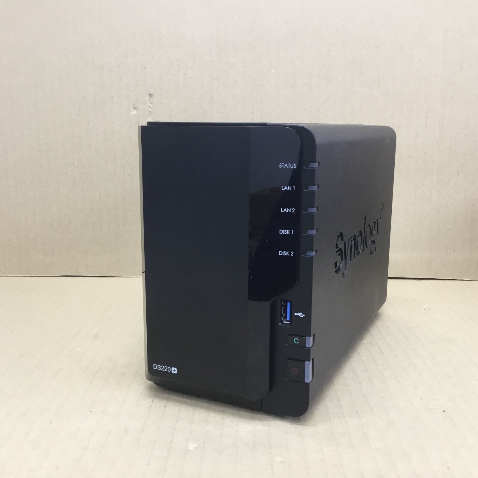 動作 済み システム消去済み ＳＹＮＯＬＯＧＹ ネットワーク接続ストレージ DS220 4000GB 2000GB×2 LANケーブル