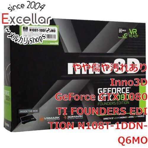 bn:12] Inno3Dグラボ GeForce GTX 1080 TI FOUNDERS EDITION N108T-1DDN-Q6MO  PCIExp 11GB 元箱あり - メルカリ