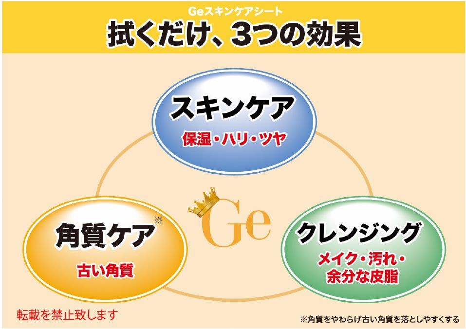 Geスキンケアシート　クリアシトラス 50枚セット (10枚×5個セット) チャームゾーン スキンケアシート　メイク落としシート