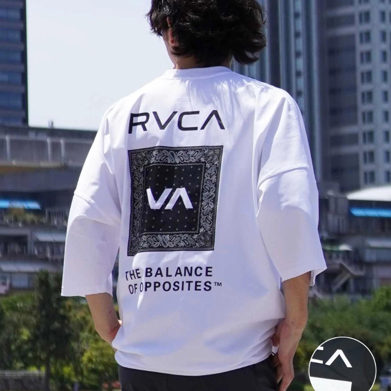 【ムラスポ公式】RVCA ルーカ ラッシュガード 水陸両用 tシャツ 袖ドローコード バックプリント オーバーサイズ BE04A-P25 メンズ レディース