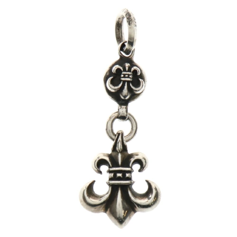 CHROME HEARTS クロムハーツ 1BALL BS FLEUR 1ボールBSフ チャーム チャーム シルバーネックレストップ