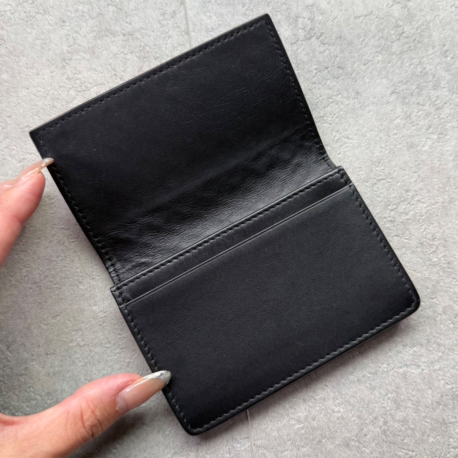 【✨極美品✨】 ボッテガヴェネタ イントレチャート 名刺入れ ブラック 極美品 BOTTEGA VENETA ボッテガヴェネタ イントレチャート
