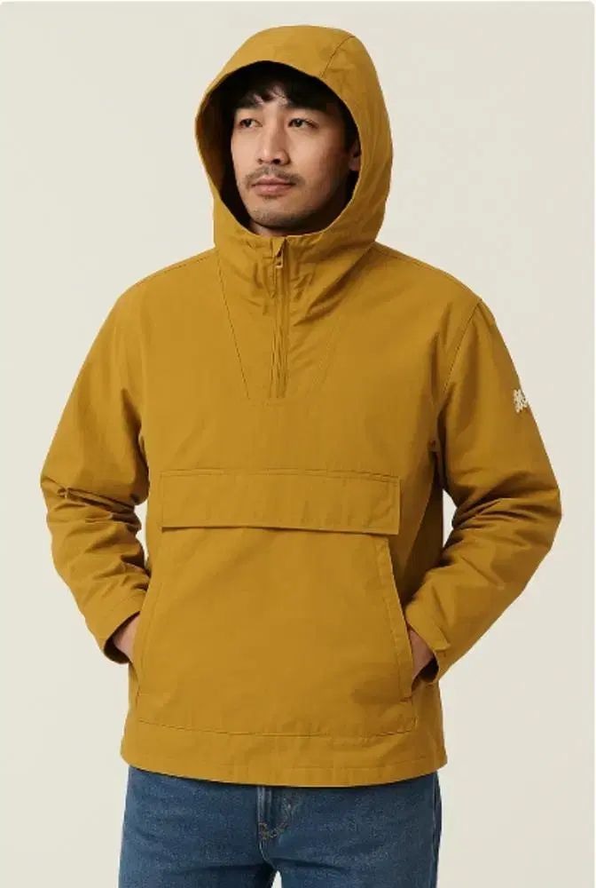 KOLON SPORT コーロンスポーツ マスタード Anorak アノラック フード ウィンドブレーカー