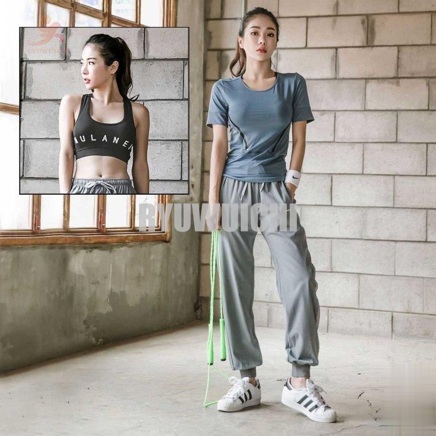 トレーニングウェア レディース ランニングウェア 3点セット 上下 ヨガウェア フィットネス 吸汗速乾 ブラ 長ズボン 40代30代20代 クリスマ LLC-HASEGAWATOSO_COM