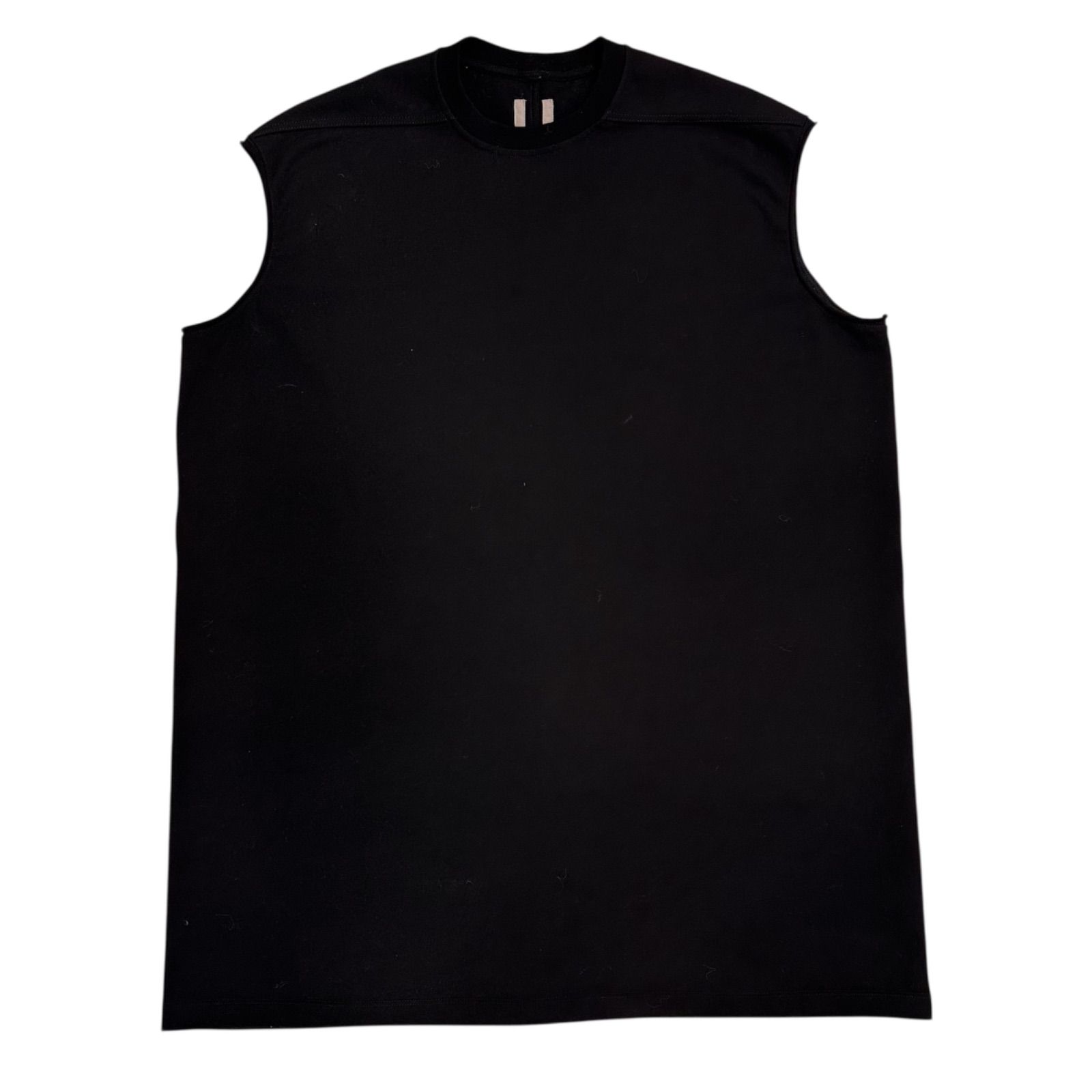70 Rick Owens リックオウエンス 24SS RU01D3160-BA タープノースリーブカットオフ カットソー ブラック タンクトップ