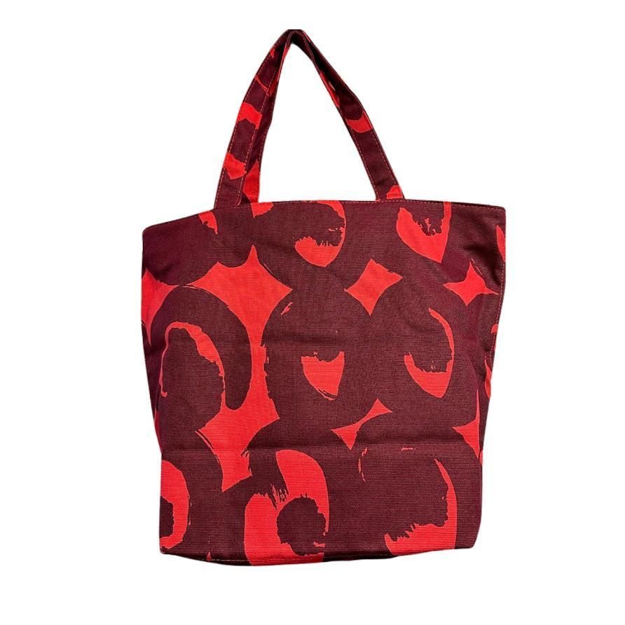 バッグ 激レア Marimekko トートバック レッド 43×30cm