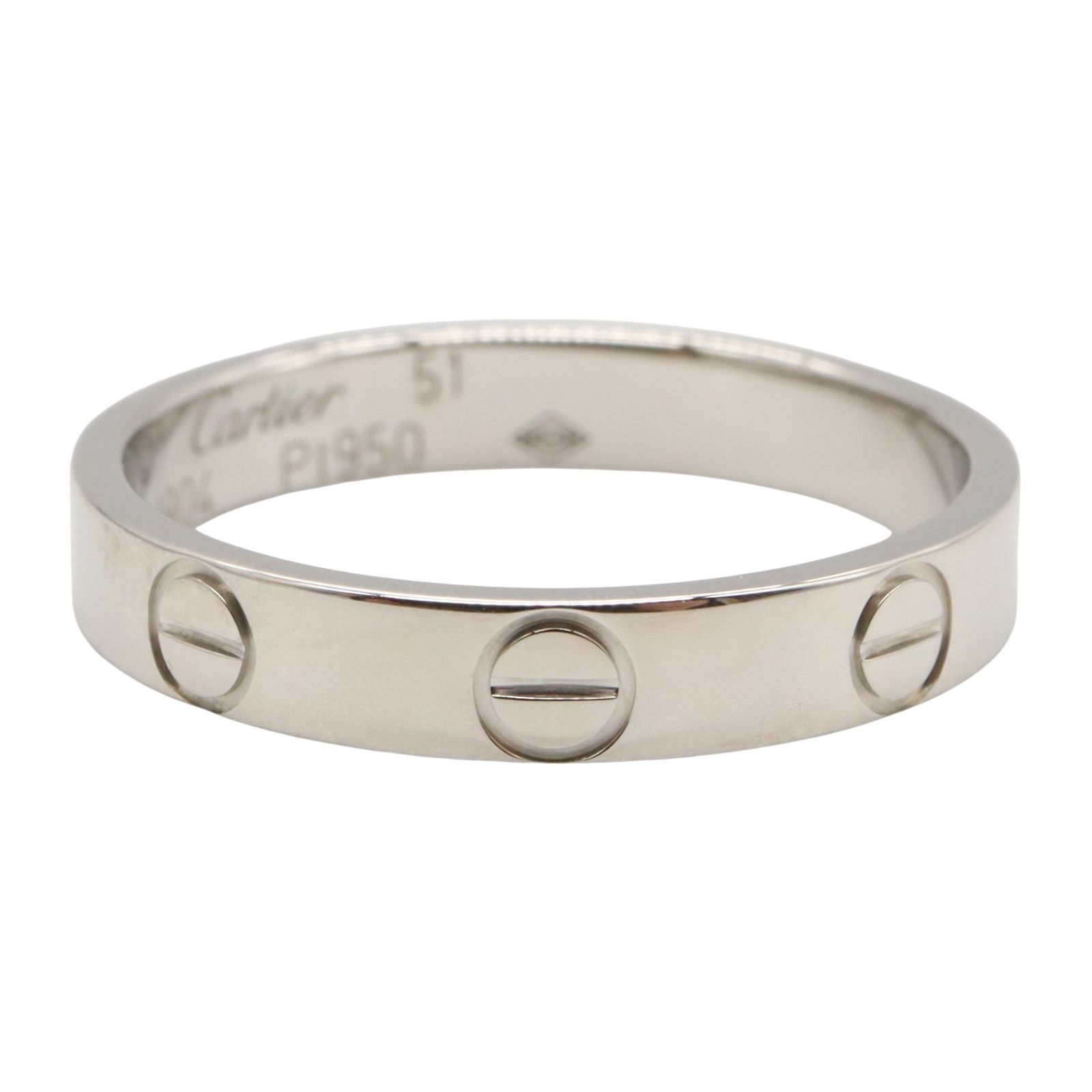 カルティエ CARTIER リング・指輪 ミニラブリング Pt950プラチナ