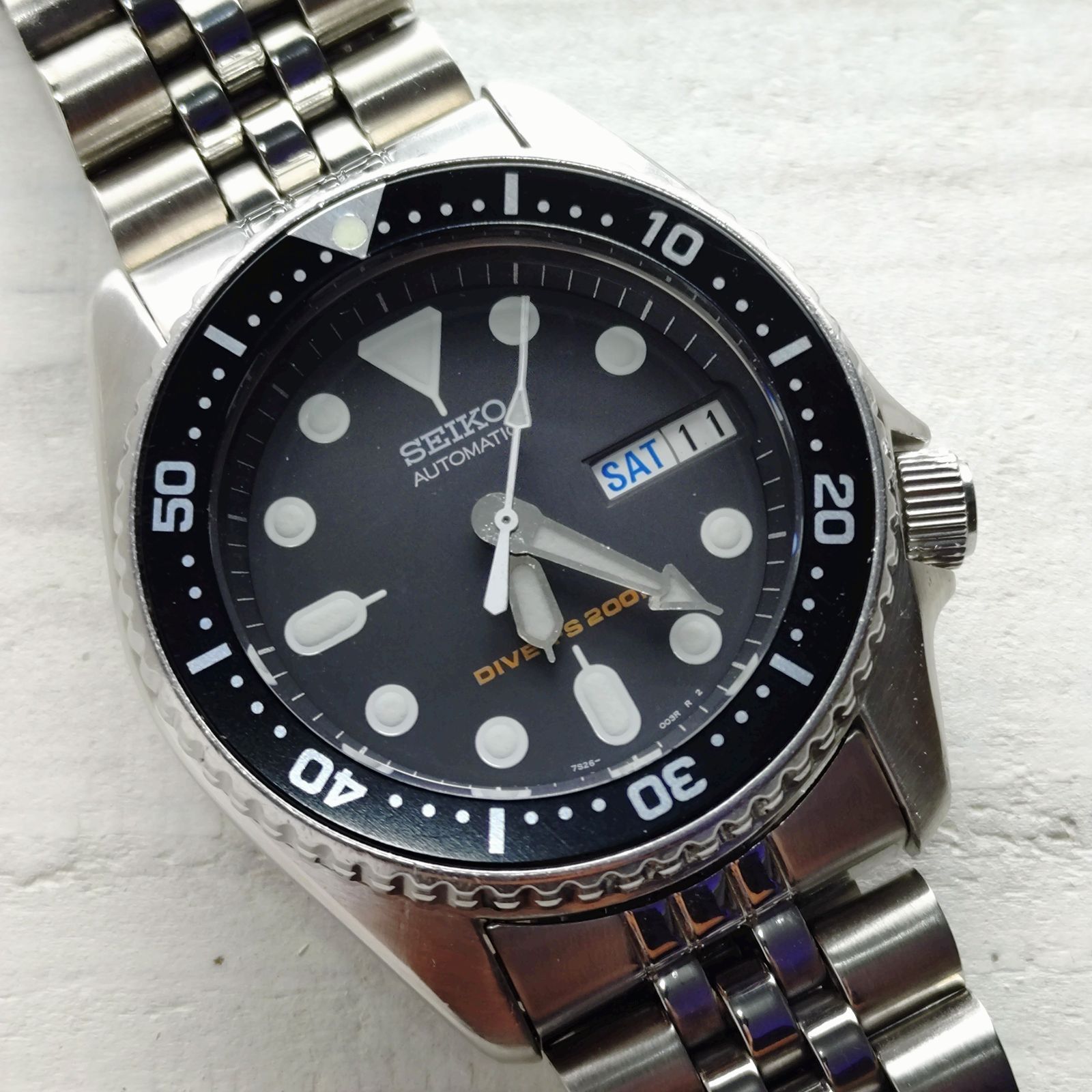 OH済み SEIKO セイコー ダイバー ブラックボーイ SKX013 7S26-0030 38mm 自動巻き