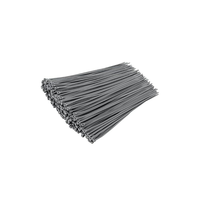 XINGO シルバージップタイ 1000本 12インチ 引張強度 60ポンド セルフロックナイロンプラスチックナイロン PA66ワイヤータイ 屋内外用