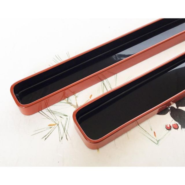 箸箱 木製 セール 漆塗 朱塗 かぶせ蓋 1膳型