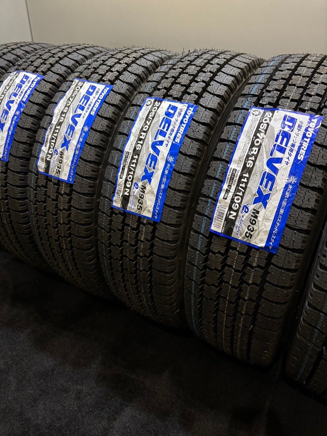 205|70R16 111|109N LT TOYO|DELVEX M935 スタッドレス 6本 トーヨー キャンター 2-J268
