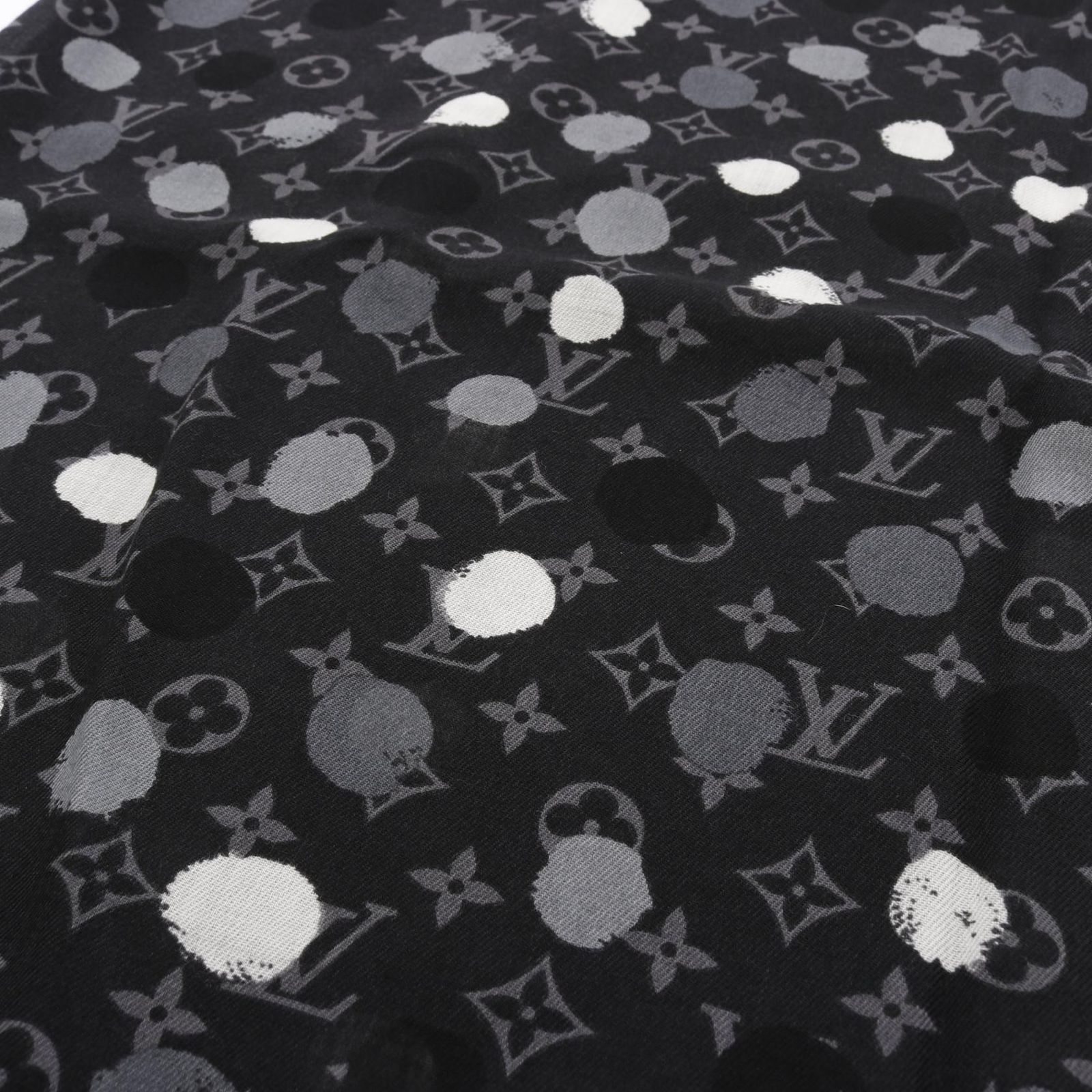 ルイ・ヴィトン LOUIS VUITTON ストール LV × YK ルイヴィトン x