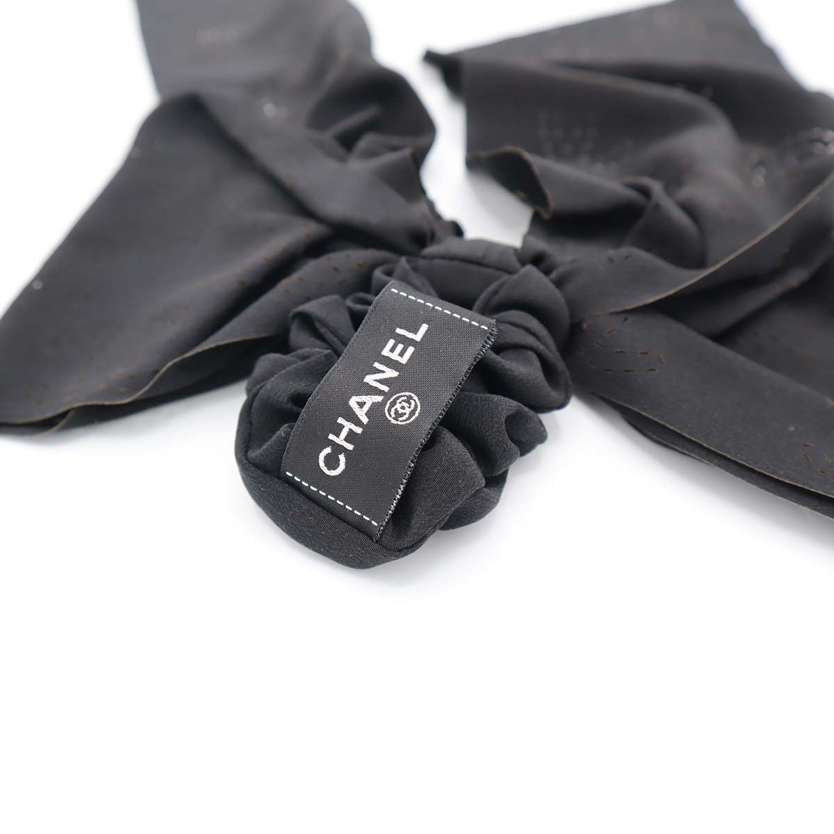 CHANEL シュシュ CHANEL シャネル シュシュ ココステッチ パンチング 総柄