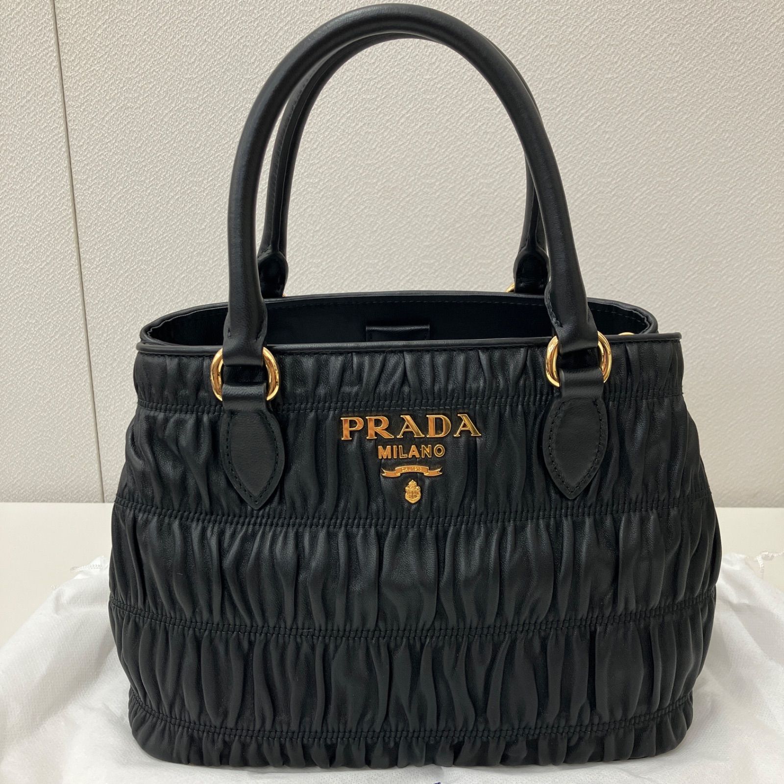 【希少・美品】PRADA ギャザー ハンドバッグ パテント 極美品】PRADA プラダ ギャザーナッパ 2wayバッグ - メルカリ