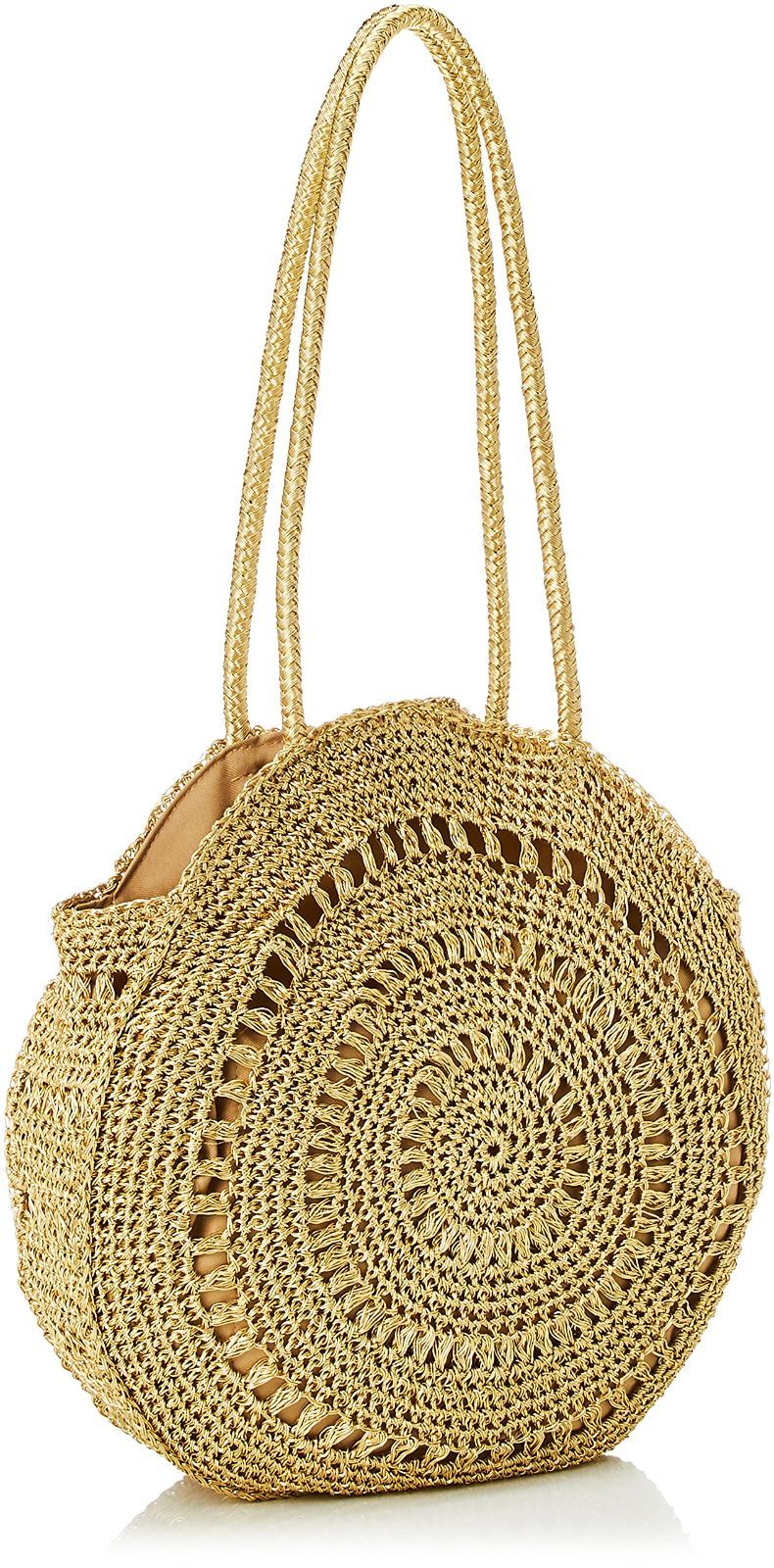 ラウンドニットトートバッグ リリーブラウン