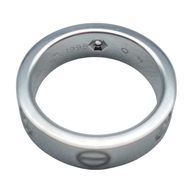 カルティエ Cartier ラブリングハーフダイヤ3P ホワイトゴールド K18WG  