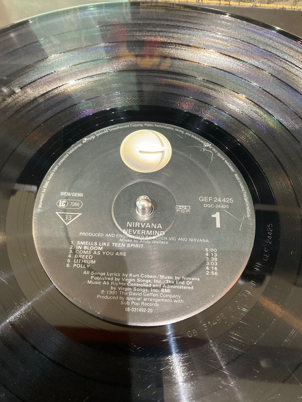 NIRVANA NEVERMIND レコード 1991年EU盤 NIRVANA NEVERMIND レコード 1991年EU盤 NIRVANA NEVER MIND