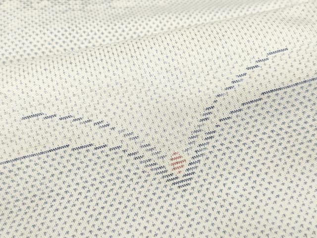 平和屋着物●本場大島紬　白大島　9マルキ　飛鳥文　正絹　逸品　CAAQ9083vf 平和屋着物○本場大島紬 白大島 9マルキ 飛鳥文 正絹 逸品 CAAQ9083vf