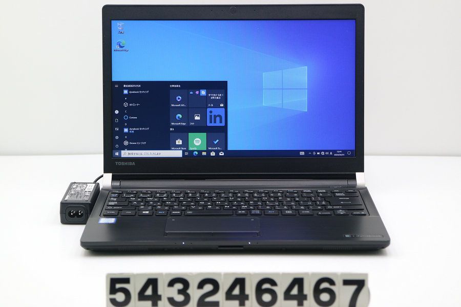 東芝 dynabook R73/BN Core i3 7100U 2.4GHz/8GB/256GB(SSD)/13.3W/FWXGA(1366x768)/Win10 【543246467】