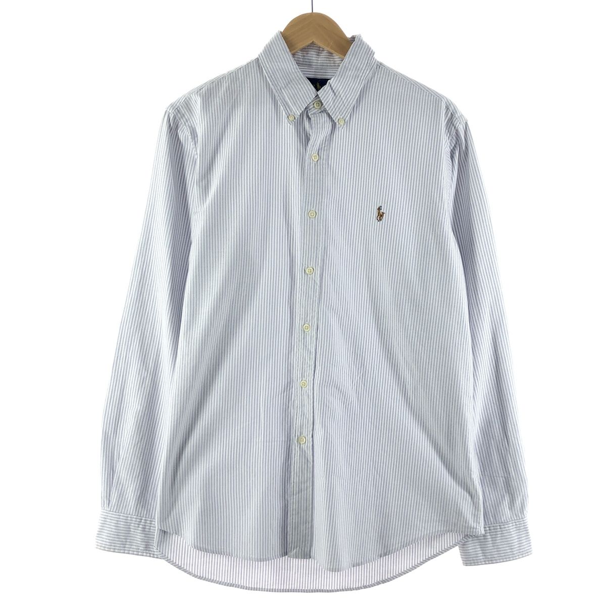 古着 ラルフローレン Ralph Lauren CLASSIC FIT クラシックフィット 長袖 ボタンダウンストライプシャツ メンズXL /eaa371487/eaa371487