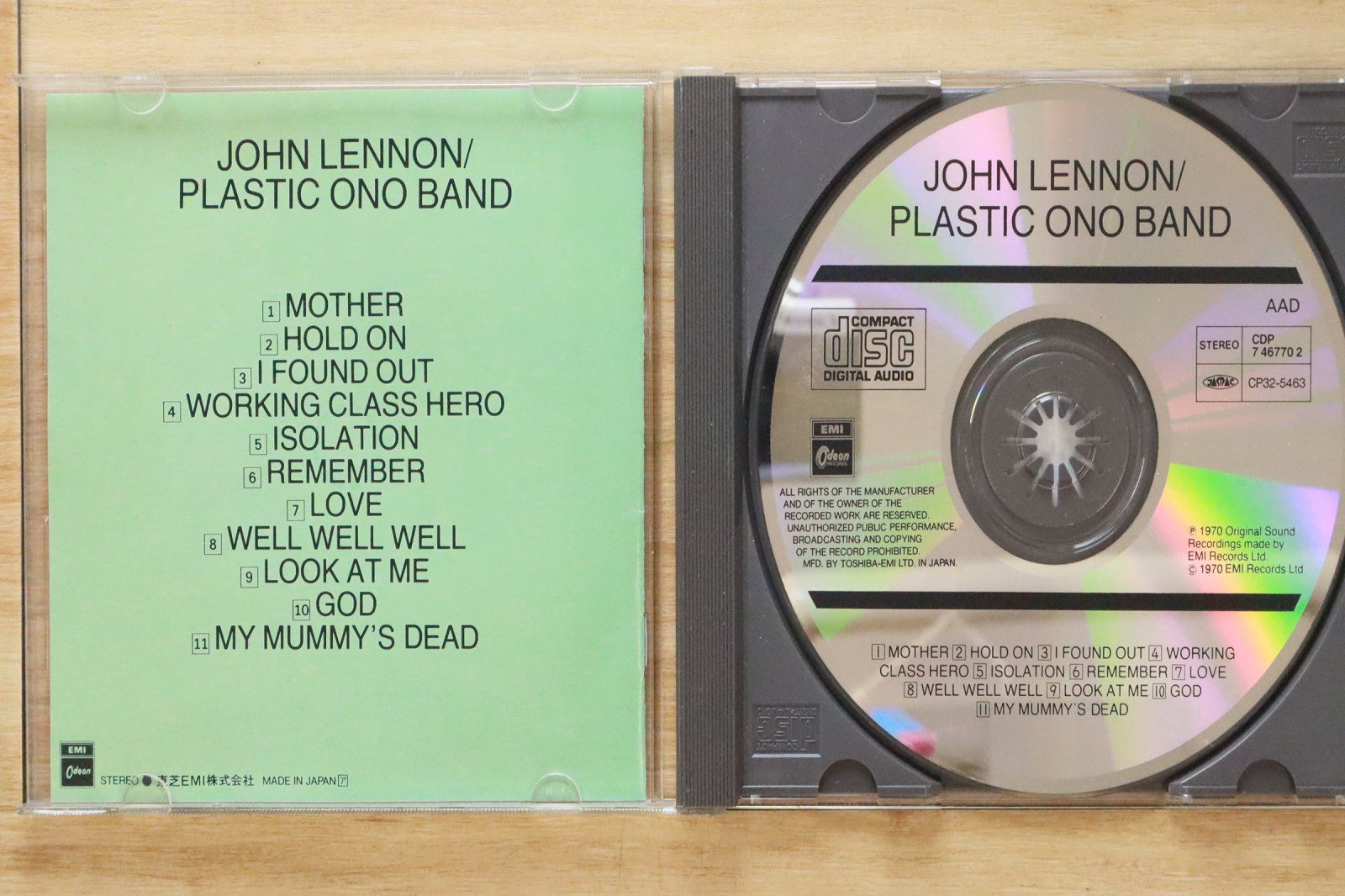 国内盤CD☆ジョン・レノン/John Lennon□ ジョンの魂 【CP325463