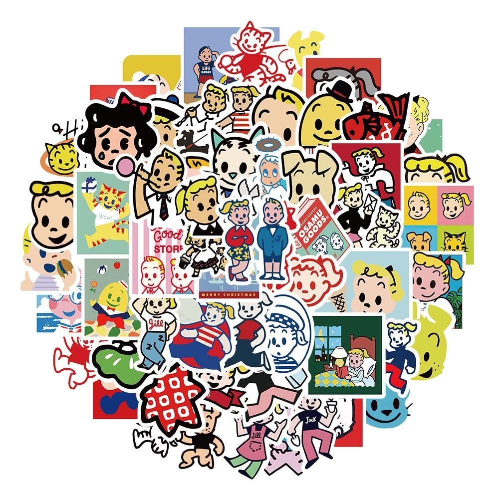 【特価商品】おしゃれ 漫画 可愛い 防水デカール シール かわいいアニメ DIYステッカー 60枚セット Logo ブランド For人気 - メルカリ