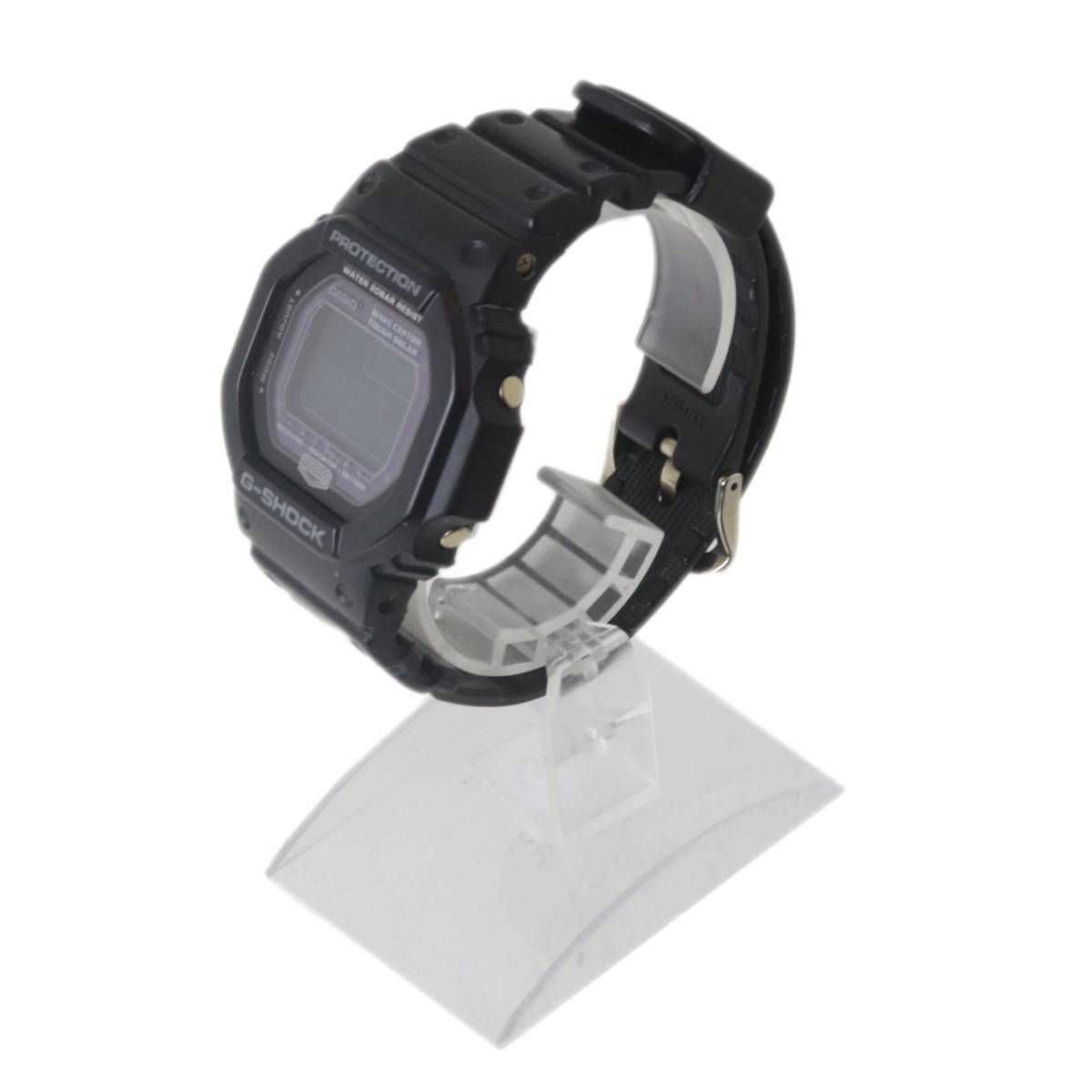 CASIO カシオ Gショック ソーラー 稼働中 ブラック THE G 5600 腕回り約17～24 cm フェイス 47×41 mm NT Bランク