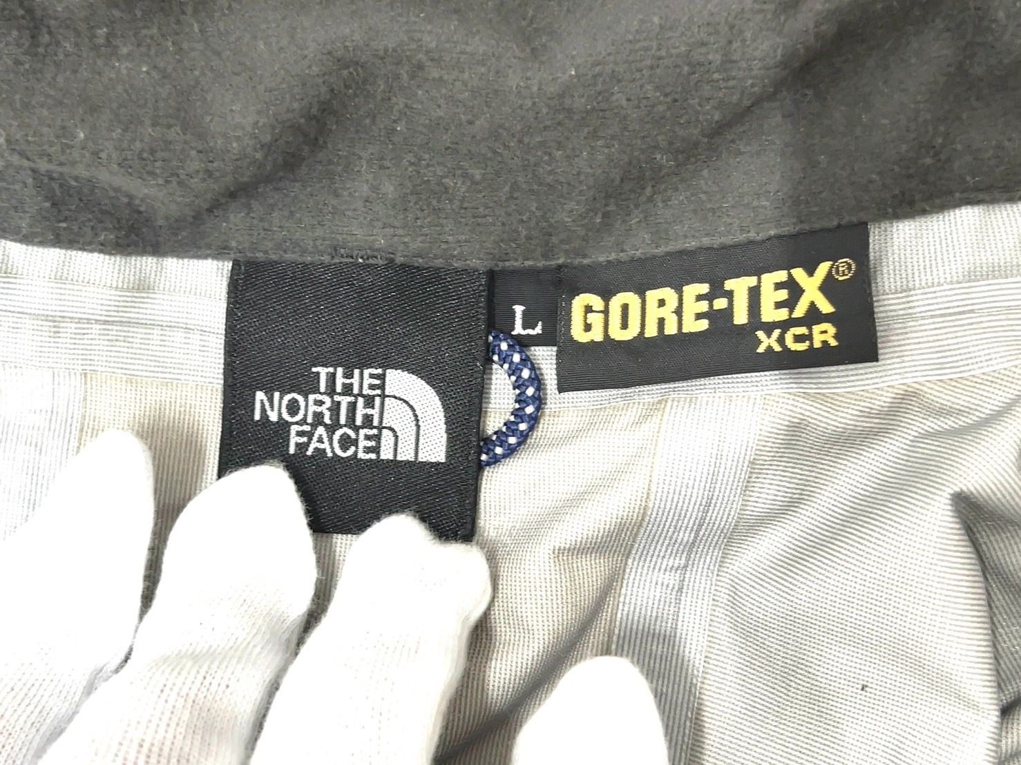 TK198 THE NORTH FACE ノースフェイス GORE-TEX 上下 セットアップ レインウェア ジャケット/パンツ オレンジxブラック  Lサイズ レディース