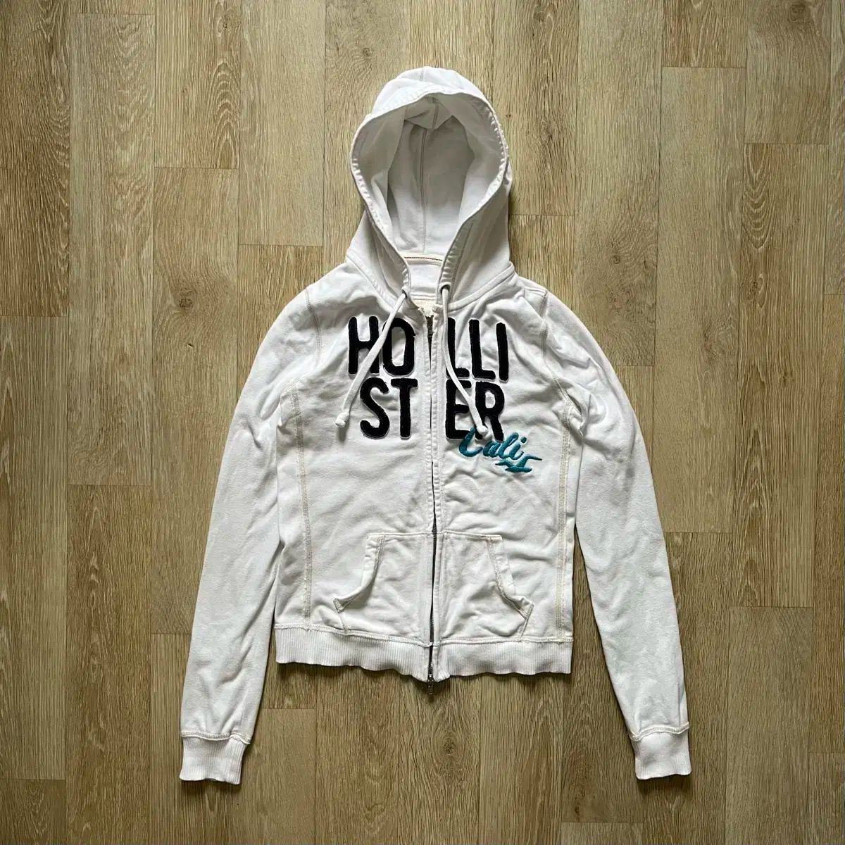 あ*様 Hollister フード付きパーカー M クリーム Hollister 10%OFFセール 【販売期間 8/9 0:00〜8/12 23:59
