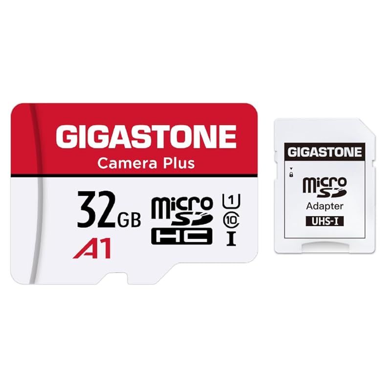新品 GIGASTONE マイクロSDカード 32GB Camera Plus フルHD 1個セット メモリーカード 90MB s Gopro アクションカメラ スポーツカメラ 高速 Full HD動画 Micro SDHC U1 C10 SDアダプタ 1 - メルカリ