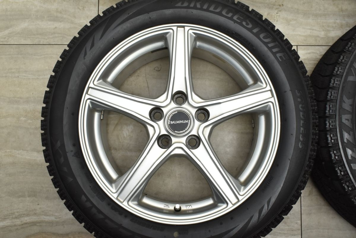 良好品】バルミナ 17in 7J +46 PCD114.3 ブリヂストン ブリザック VRX